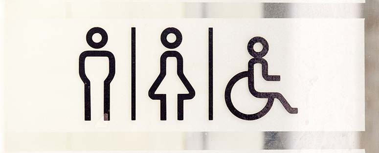 Toilet door signs