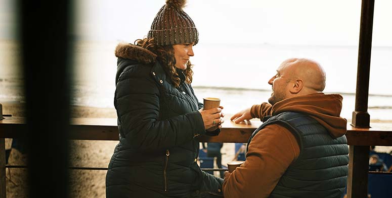 Have a cup of tea on the beach