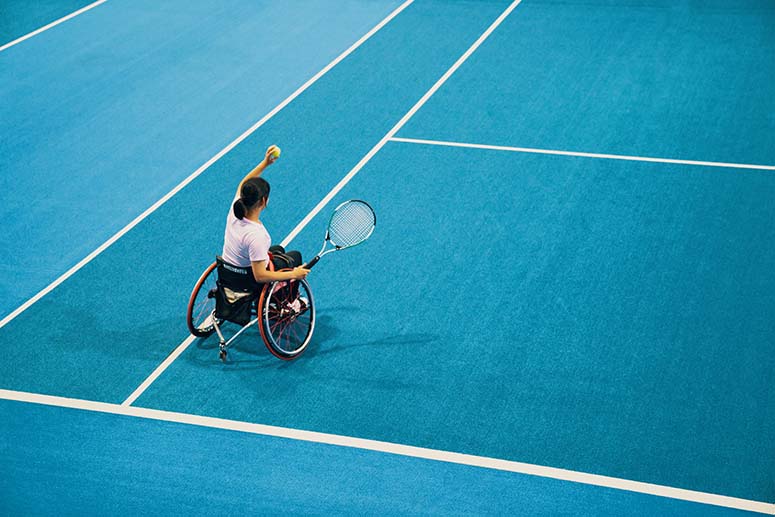 learn how to ace wheelchair tennis